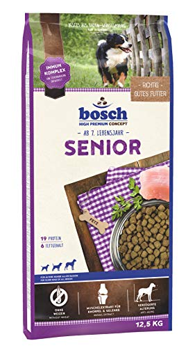 bosch HPC Senior | Comida seca para perros mayores de todas las razas | 12,5 kg