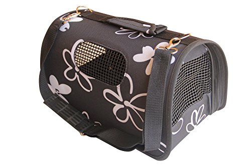 BPS Portador Transportín Bolsa Bolso de Tela para Perro, Gato, Mascotas, Animales,2 Tamaños Elegir BPS-2121 (Negro M)