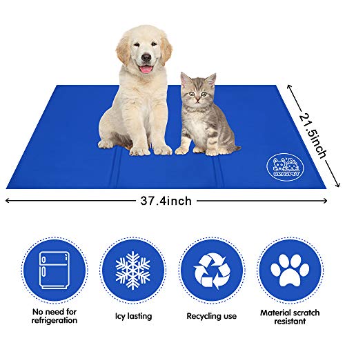 Bravpet Alfombra Refrescante , Relleno Autorefrigerante para mascotas, Comodidad para Perros y Gatos