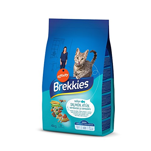 Brekkies Pienso para Gatos con Salmón Atún y Verdura - 4000 gr