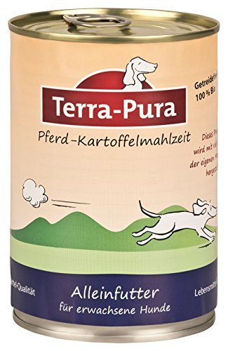 Caballo de patatas comida para perros 400 g lata X 12 Terra pura para perros delicados