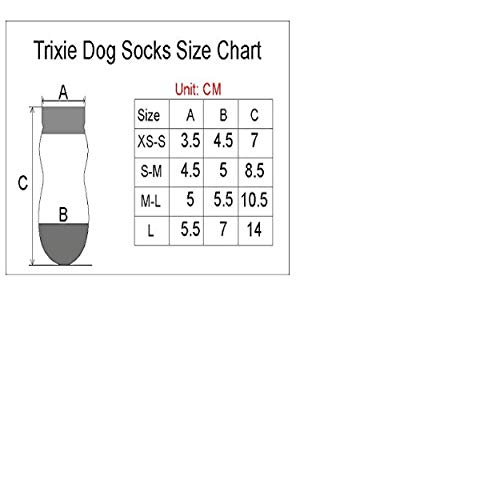 Calcetines Perro, Antideslizante, S-M, 2 ud, Gris