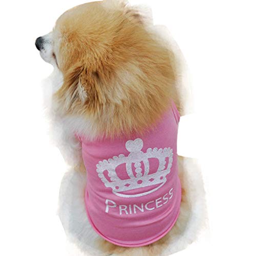 Camiseta para Perro y Gato de Algodón, Dragon868 Pato Impresión Ropa Perro Pequeño, Primavera y Verano, Ligera de Chaleco Camisetas Perros Ropa Disfraz para Perrito Yorkshire Chihuahua, XS-L