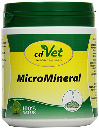 cdVet Naturprodukte MicroMineral Hund & Katze 500 g - Natural micronutrient Supply - Relief detoxification Organs - Mineral Balance - Metabolism - Coat - Vitamin Protection -