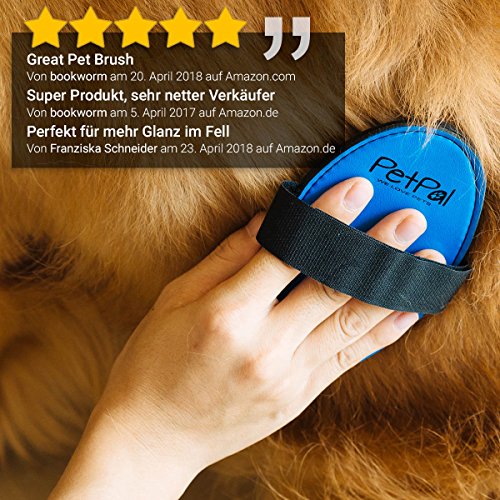 Cepillo para Perros y Gatos con Efecto de Masaje | Nuevo Almohaza para Medio de & Cepillo de Pelo Corto | Premium Piel con Botones de Goma para cepillar de Polvo Cabello Sana, Brillante Piel