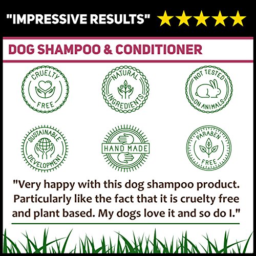 Champú para perros con olor y piel sensible al picor de C&G, acondicionador medicado seguro para cachorros, 500 ml