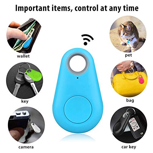 Chanhan - 1 rastreador Inteligente Mini GPS, Impermeable, Bluetooth, rastreador GPS para Mascotas, Perros, Gatos, Llaves, Cartera, Bolsa para niños, GPS, rastreador de Mascotas, Equipos