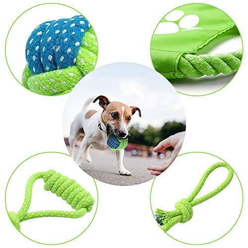 chaobai Juguete para Perros Juego de 15 Masticar Cuerda Juguete para Perros Grupo de Juguetes para Perros para Pequeñas y Medianas Perros Juguetes Interactivos para Mantener a su Perro Sano