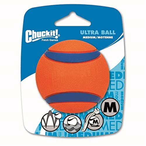 Chuckit! 170015 Ultra Ball, 1 Pelota para Perros Compatible con el Lanzador, M