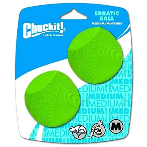 Chuckit! 20130 Erratic Ball Large, 1 Pelota para Perros Compatible con el Lanzador, L