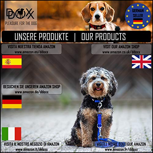 DDOXX Collar Perro Nylon, Ajustable | Diferentes Colores & Tamaños | para Perros Pequeño, Mediano y Grande | Collares Accesorios Gato Cachorro | Negro, XS