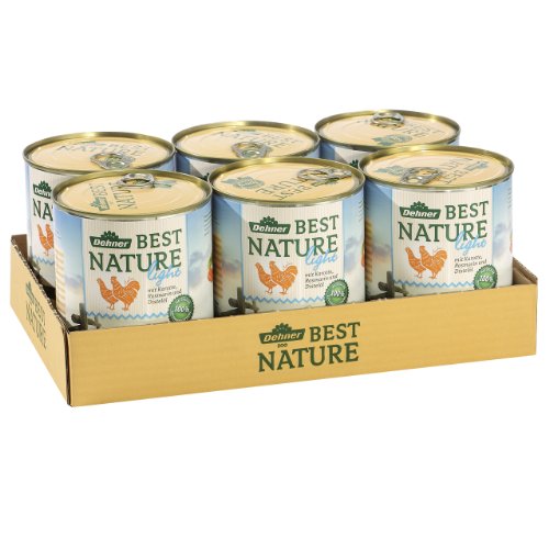 Dehner Best Nature - Comida para Perros Ligera de Pollo y Zanahoria con Aceite de Cardo