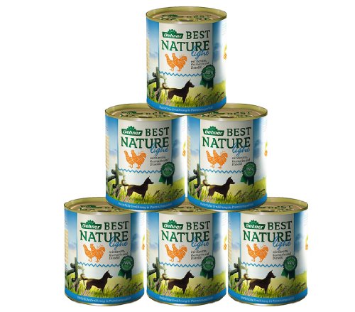 Dehner Best Nature - Comida para Perros Ligera de Pollo y Zanahoria con Aceite de Cardo