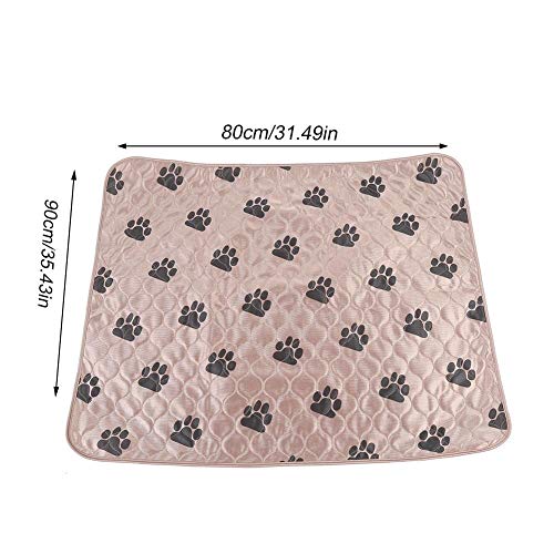 Delaman Dog Pee Pad Holder Lavable Perro Orina de Cama Orina Impermeable Alfombra Reutilizable para Mascotas Perros Gatos (Size : L)