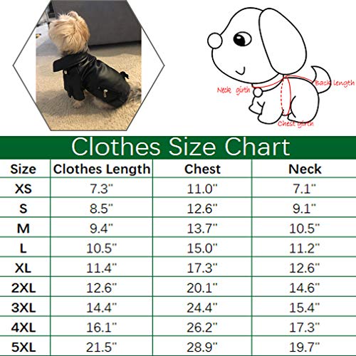 DELIFUR - Chaqueta de piel para perro, para mascotas, ropa de motocicleta, para invierno, para perros pequeños, medianos y grandes