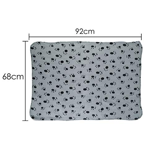 DIGIFLEX Grandes Mantas de Suave Felpa - Para Perros, Gatos, Conejos y Otras Mascotas - Una Buena Adición a la Cama de Su Animal - Mantas para Perros - Mantas de Gatos - 3 Unidades - 68cm x 92cm