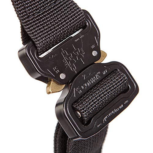 DINGO GEAR Arnés Multifuncional para Perro en el Trabajo, Entrenamiento de Perro Guardia, K9 e Ipo, Sistema Cobra Hecho a Mano Negro S03197, XL