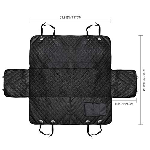 Docatgo Funda de Asiento de Coche para Perro,Cubierta Asiento Coche Perro, Funda Coche Perro, Cubierta Protector Impermeable 137X147CM, Universal para SUV, Camión