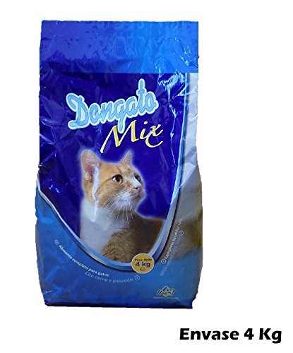 DONGATOMIX Saco de pienso 4 Kg Comida para Gatos con Carne y Pescado