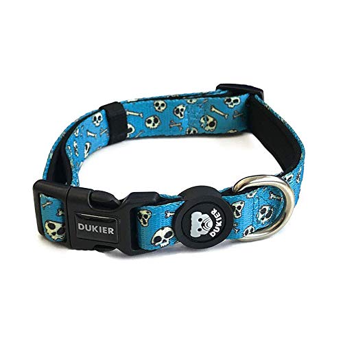 Dukier - Collar para Perro Ajustable y cómodo con Estampados Originales