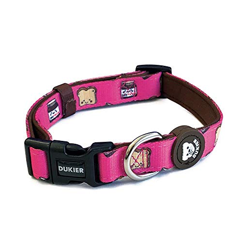 Dukier - Collar para Perro Ajustable y cómodo con Estampados Originales