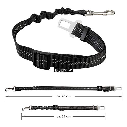 ECENCE 1x cinturón de Seguridad para Perro cinturón elástico para Mascotas 11020109