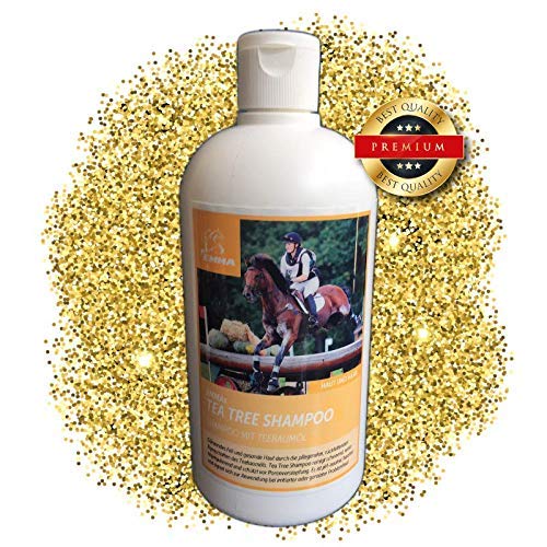 EMMA ♥ champú para Caballos y Perros con Aceite del árbol del té I ph-Neutro y Suave I para Piel Sensible, Seca, Picante, escamosa y costrosa I Eczema I picor y caspa I 500ml