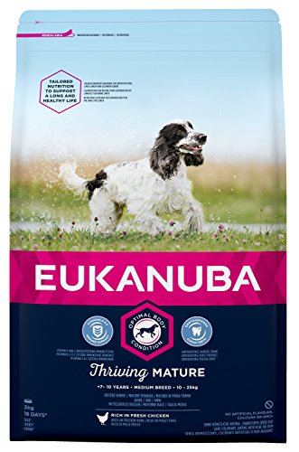 Eukanuba Edad avanzada y anciano Raza mediana Pollo