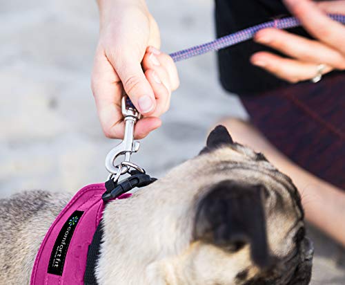 Fácil de poner y quitar pequeños arneses de perro nuestro pequeño arnés de perro chaleco tiene acolchado interior y exterior acolchado para asegurar que su perro es cómodo y cómodo.