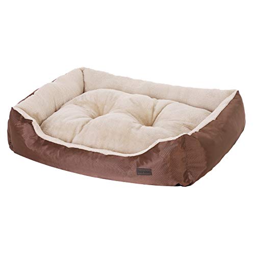 FEANDREA Cama para Perro, Sofá para Perro, 85 x 65 x 21 cm, Marrón PGW04Z