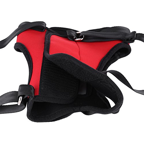 Filfeel Soporte para perros Arnés Pet Walking Ayuda Lifting Pulling Vest Sling Support Rehabilitation para perros viejos y heridos(Pata trasera - L-rojo)