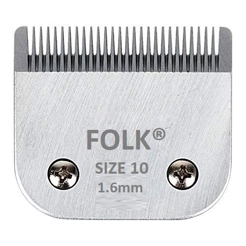 Folk Cabezal Cuchillas Intercambiable Serie A5 de 1,6 mm 28 Puntas Numero #10, Wahl, Andis, Aesculap, Moser, Oster, Liveryman, GTS