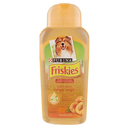 Friskies Purina Champú para Perros de Pelo Largo, pH Neutro, 250 ml