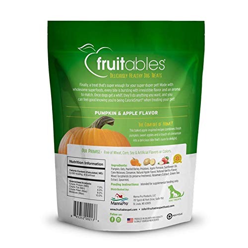 Fruitables Delicioso Perro Saludable Trata El Sabor De La Calabaza Y La Manzana 1 Unidad 206 g