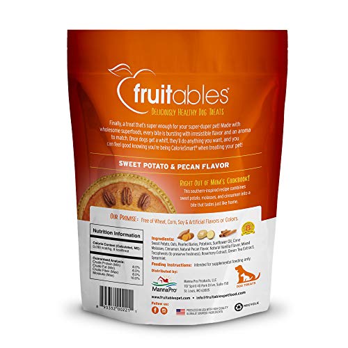 Fruitables Delicioso Perro Saludable Trata El Sabor De La Papa Dulce Y Pecana 1 Unidad 206 g