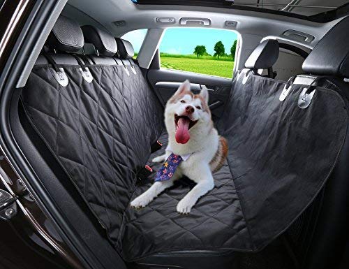 funda de asiento vehicular adaptable al animal mascota, funda de asiento anti-desgaste Alfheim adaptable al animal mascota, montada en los asientos de fila trasera vehicular, está equipada con la ancl