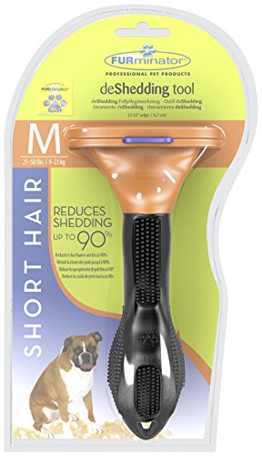 Furminator Herramienta de muda para Perros medianos de Pelo Corto M