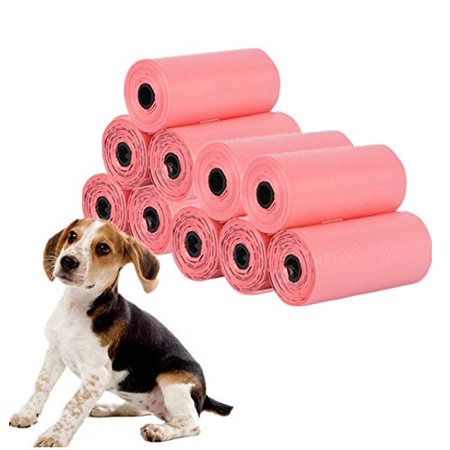 HEELPPO Bolsas Caca Perro Bolsas Biodegradables Perro Bolsas Perro Biodegradables Bolsa Perro Bolsa Caca Perro Bolsas Perro Bolsas Caca Perro Biodegradable Pink