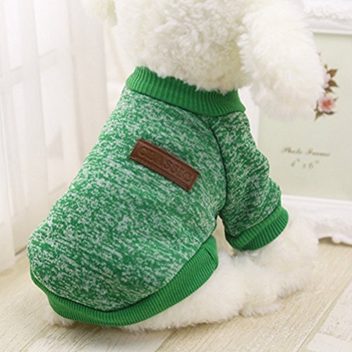 Hemore Mascotas Perro Ropa Abrigo Sudadera Invierno Mascota Perro Ropa Tejer Animales requisitos de Dog Pet Clothes