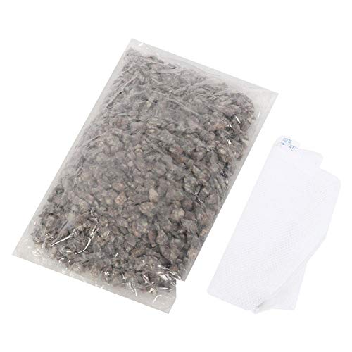 Hffheer Acuario Filtro de zeolita Natural Tanque de Peces Purificador de Agua Eliminador de olores Filtro de Acuario Piedra con Bolsa de Medios para Tanque de Peces y Estanque