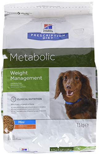 Hill`s Alimento Dietético para Perros Metabolic Mini - 2 Paquetes de 1500 gr - Totale: 3000 gr