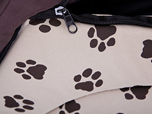 Hobbydog Caseta para Perros, tamaño 2, 44 x 38 cm, Material de codura, Lavable a máquina a 30 °C, Resistente a los arañazos, Producto Europeo, Beige, Small