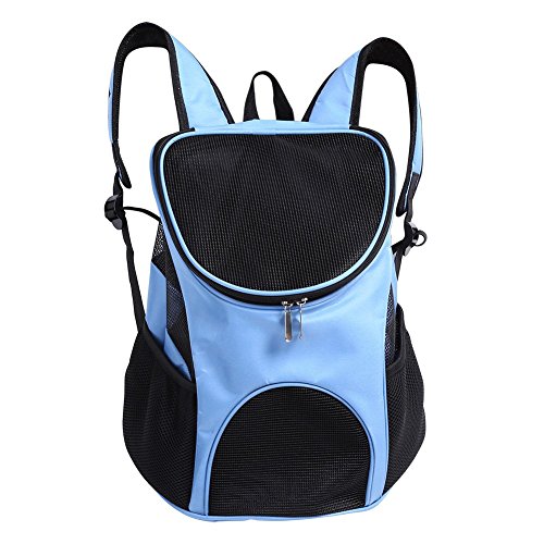 Homieco Mochilas para Perros Gatos, Portador de Viaje Mochila, Bolsa de Transporte para Mascotas Gatos Perros del Peso Hasta 3kg para Viajar/Senderismo/Camping