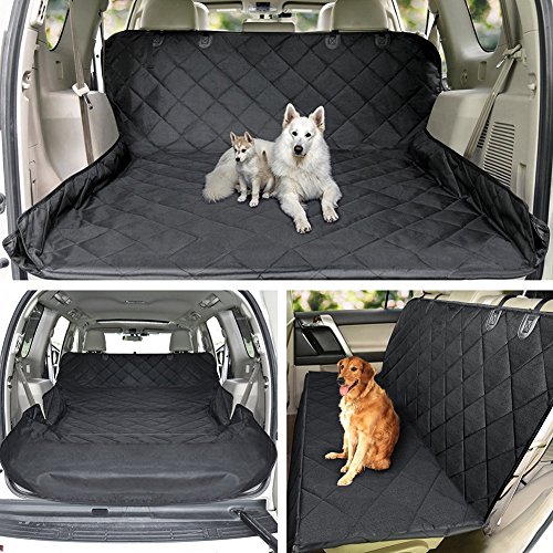 HONCENMAX Grande Perro Vehículo Protector de Maletero Cubierta del Revestimiento de Carga Mascota Cubierta de Asiento Estera Antideslizante Impermeable Universal para Camionetas SUV - XL