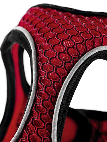 Hunter Arnés Hilo Comfort Malla 3D Reflectante Talla XS-S (Rojo)