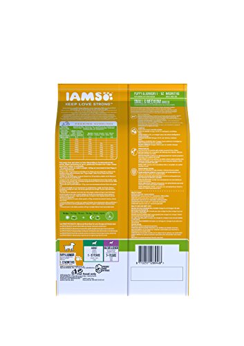 IAMS for Vitality Alimento para Cachorros Pequeños y Medianos con pollo fresco [3 kg]