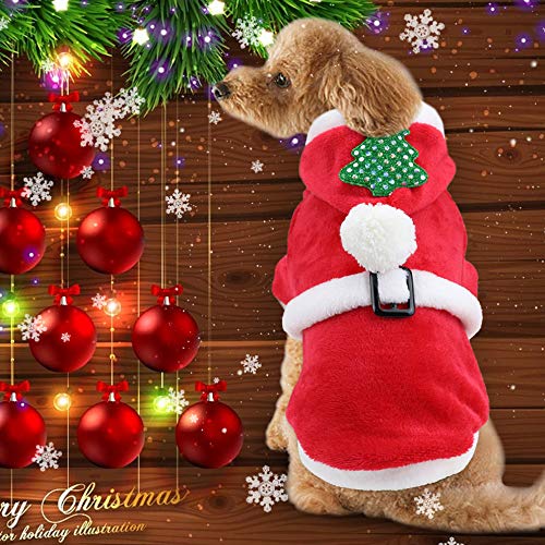 Idepet - Chaqueta de invierno con capucha para perros y gatos, para perros pequeños, medianos y grandes, gatos, chihuahua, Yorkshire S, M, L, XL, XXL