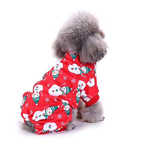 Idepet Disfraz de Mascota de Navidad Ropa de Perro de Gato, Sudadera con Capucha de Copo de Nieve con Capucha Abrigo de Perro Chaqueta de suéter Pet Dress Up (XL)