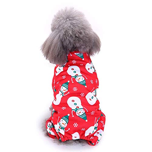 Idepet Disfraz de Mascota de Navidad Ropa de Perro de Gato, Sudadera con Capucha de Copo de Nieve con Capucha Abrigo de Perro Chaqueta de suéter Pet Dress Up (XL)