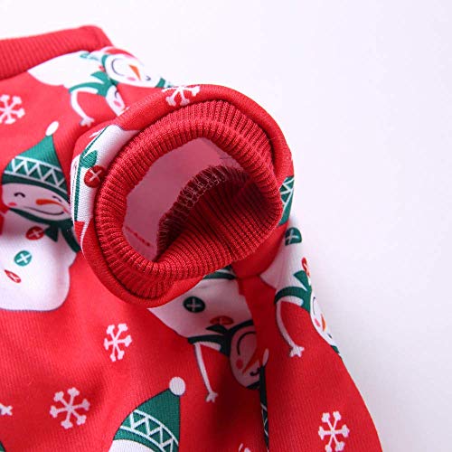 Idepet Disfraz de Mascota de Navidad Ropa de Perro de Gato, Sudadera con Capucha de Copo de Nieve con Capucha Abrigo de Perro Chaqueta de suéter Pet Dress Up (XL)